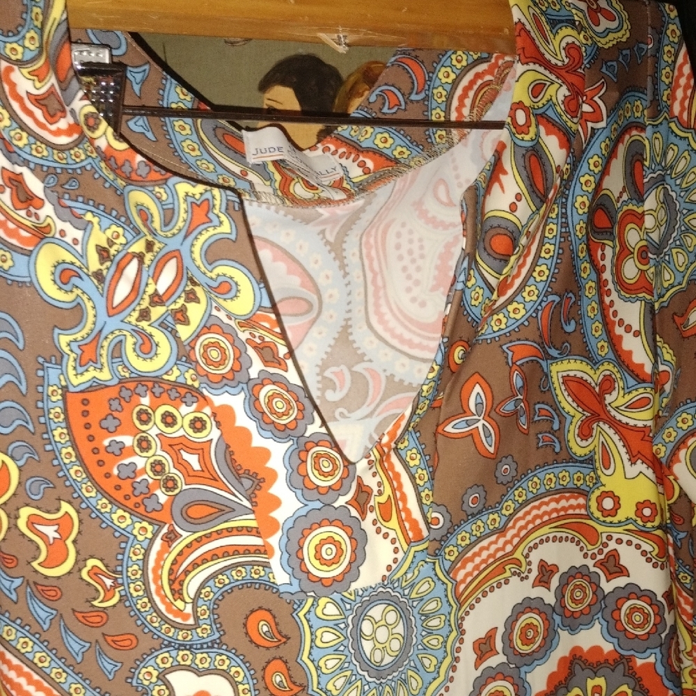 Jude Connally Multicolor Paisley A-Line Dress - Picture 3 of 5